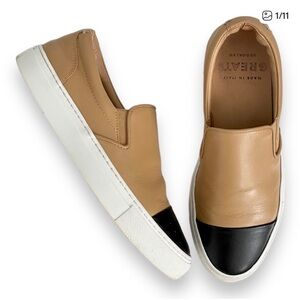 GREATS Wooster Cap Toe Slip-On Sneakers size 9